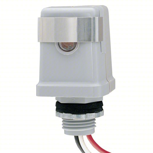 Intermatic K4123C Photocontrol Thread Stem Photocell Mounting, 1/2 in Stem Dia, SPST, 208 - 277V AC - KVM Tools Inc.KV5U788