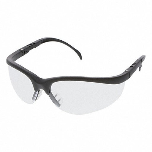 MCR Safety KD110 Klondike (KD1), Safety Glasses, Anti - Scratch, Clear Lens, Black Frame, Half Frame, 1 PR - KVM Tools Inc.KV892F76