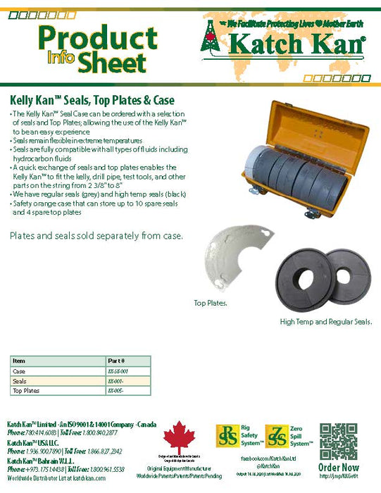 Katch Kan KK001 - 3 Kelly Kan Seal 4 in - KVM Tools Inc.KVKK001 - 3