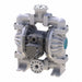 Sandpiper SPE10BPPR0RP000UC1 Air Operated Double Diaphragm Pump, Polypropylene Body, 1 in, Flange Connection, 63 gpm