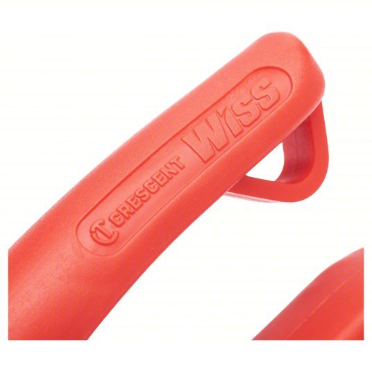 Crescent Wiss M1R Aviation Snip Left, 9 3/4 in Overall Lg, 1 1/2 in Cutting Lg, Steel, Plastic, Steel - KVM Tools Inc.KV4X863