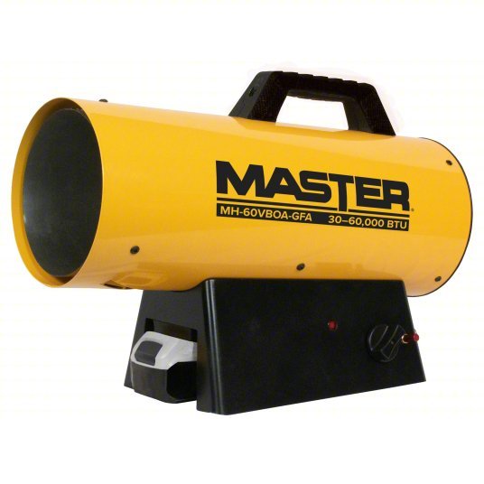 Master MH - 60VBOA - GFA Portable Gas Torpedo Heaters 60,000 BtuH Heating Capacity Output, 1,500 sq ft Heating Area - KVM Tools Inc.KV818J51