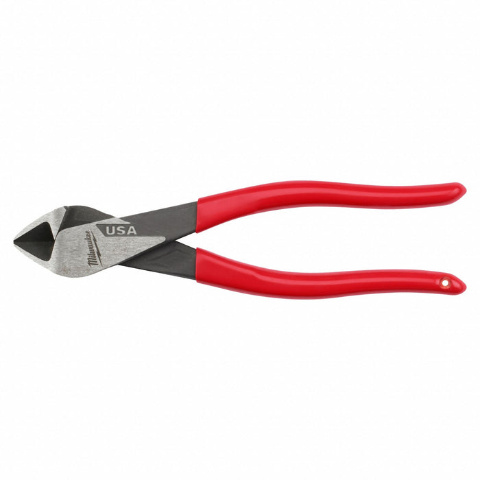 Milwaukee MT508 Dipped Grip Plier, Flush, Straight, Oval, 3/4 in Jaw Lg, 1 1/4 in Jaw Wd, 8 in Overall Lg, 6 - 8 in