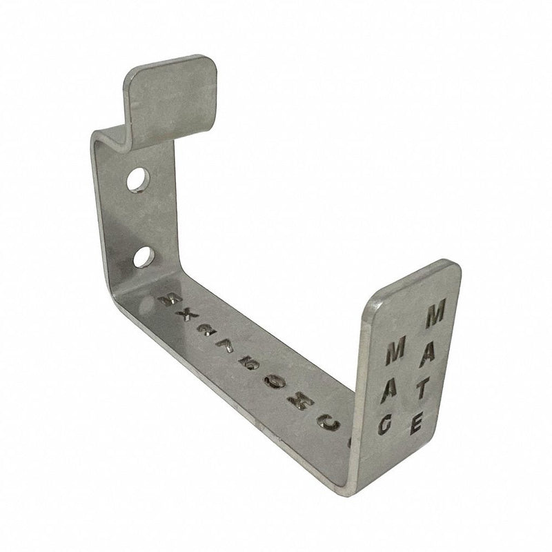 Mag-Mate MX2750HC Cord Hook, Screw, 45 lb Wt Capacity, 1 Points per Hook, Silver, 3 3/4 in Projection