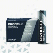 Duracell Battery AAA, Everyday, Alkaline, 1.5V DC, Procell Constant, 24 PK - KVM Tools Inc.KV5LE25