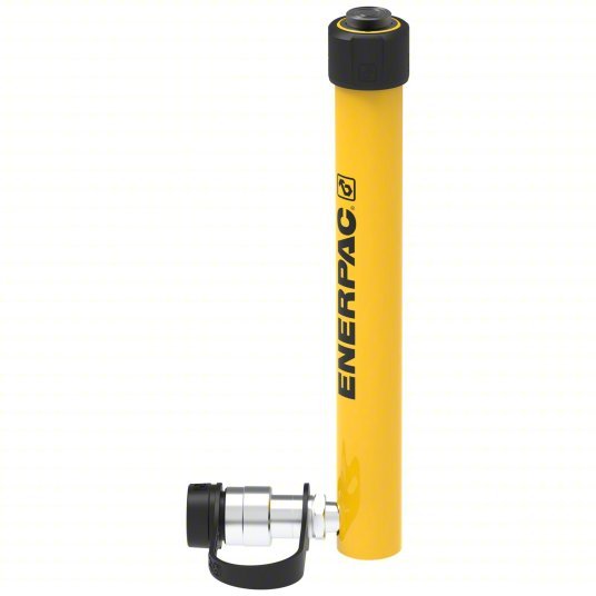 Enerpac RC59 Hydraulic Ram Single Acting, 5 ton Nominal Capacity, 9 in Nominal Stroke Lg, Steel - KVM Tools Inc.KV3KD51