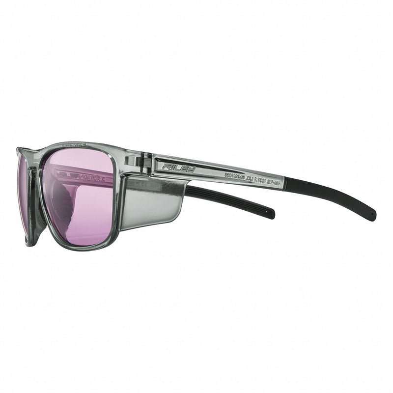 Globus Riley Navigator X HD Lens Safety Glasses, Full-Frame, UV-Resistant, Gray Frame, Solid