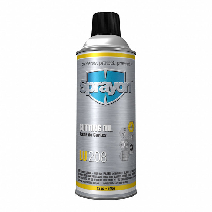 Sprayon SC0208000 Cutting Oil, LU 208, 14 fl oz, Aerosol Can