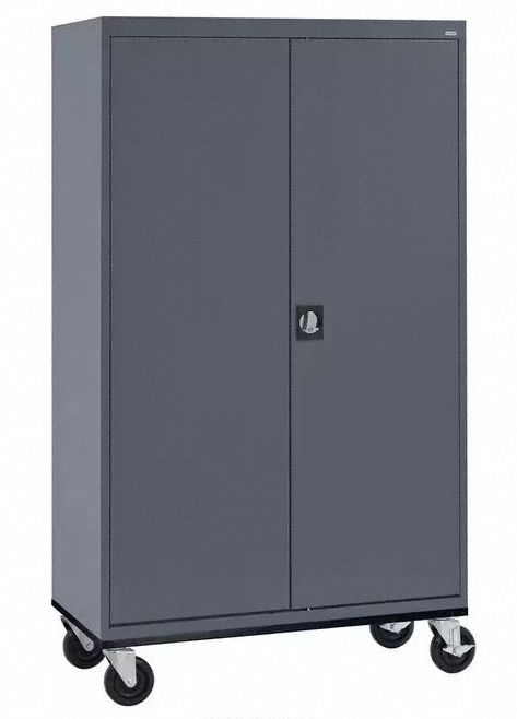 Sandusky Lee Storage Cabinet 46x24x78 Dark Gray TA4R462472-02