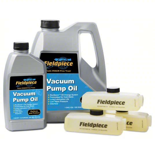 Fieldpiece VPX7 Vacuum Pump 10 cfm, 15 micron Ultimate Vacuum, 120V AC, A2L Compatible, Male, SAE - KVM Tools Inc.KV819P21