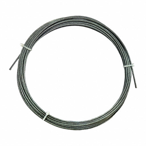Approved Vendor 2TAA6 Wire Rope, Galvanized Steel, 7 x 7,  340 lb Working Load Limit, 100 ft Overall Lg