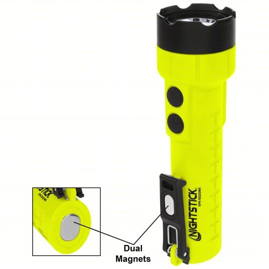 Nightstick XPR - 5522GMX Intrinsically Safe Dual - Light Handheld Flashlight Rechargeable, 400 lm Max. Brightness PK2 - KVM Tools Inc.KV796JD3
