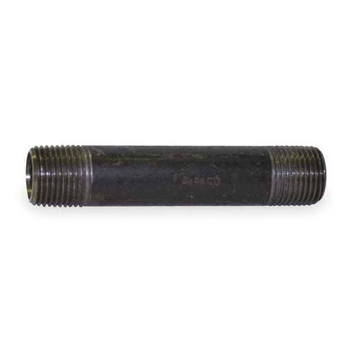 KVM Tools KV1LLU5 Nipple Black Steel, 1/8 in Nominal Pipe Size, 1 1/2 in Lg, Threaded on Both Ends, Schedule 80 - KVM Tools Inc.KV1LLU5