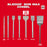 Milwaukee 48-62-4087 3 in x 12 in SLEDGE SDS-MAX Scaling Chisel - KVM Tools Inc.KV45L255
