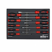 Wiha 30280 Screwdriver Set 1 - 10 Pieces, 10 Pieces, Phillips/Slotted Tip, Cushion Grip, Box - KVM Tools Inc.KV833DL9