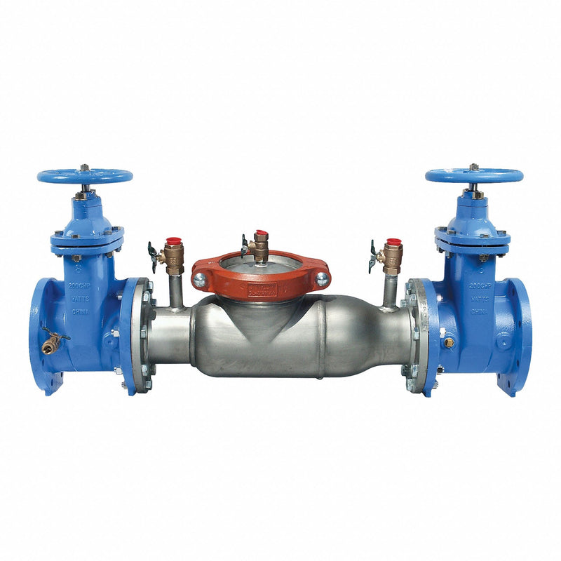 Watts 774-NRS Double Check Valve Assembly, 10 in Pipe, Flange x Flange, Stainless Steel, NRS Gate Shutoff, 175 psi
