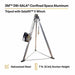 3M DBI - Sala 8301080 Confined Space Aluminum Tripod 7 ft to 7 ft Ht, 60 ft Cable Lg, Steel, Includes Winch - KVM Tools Inc.KV820LL7