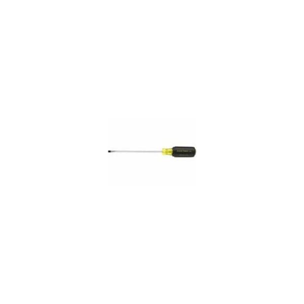 Klein Tools 601-4 General Purpose Slotted Screwdriver, Steel, 3/16 in Tip Size, Std Lg, 4 in Shank Lg