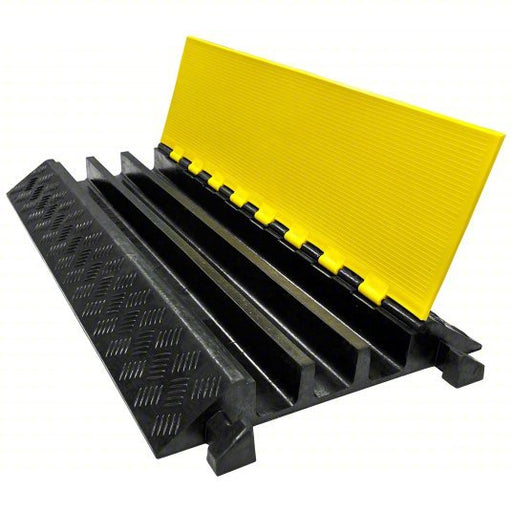 Electriduct CP - RPS - CR600 Cable Protector 3 Channels, Hinged, 2 3/8 in Max Cable Dia, 19 1/2 in Wd, 3 in Ht - KVM Tools Inc.KV800HP4