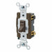 Leviton 54502-2 Toggle Switch Double Pole 15 A Brown