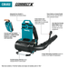 Makita CBU02Z Battery Powered Backpack Leaf Blower, Bare Tool - KVM Tools Inc.KV803YV0