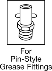 Mcmaster 1091K16 Grease - Dispensing Tip for Pin - Style Grease Fittings, 2 - 1/8" Long, NPTF Thread - KVM Tools Inc.KV1091K16