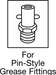 Mcmaster 1091K16 Grease - Dispensing Tip for Pin - Style Grease Fittings, 2 - 1/8" Long, NPTF Thread - KVM Tools Inc.KV1091K16