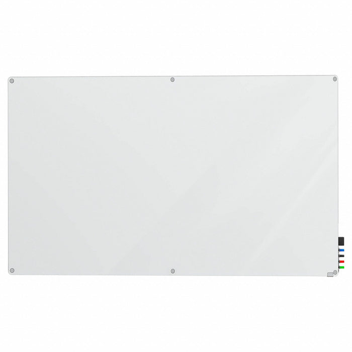 Ghent HMYRN46FR Dry Erase Board, Glass, Frameless Style, 48 in Overall Ht, 72 in Overall Wd, Frosted
