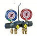 Yellow Jacket 49935 Manifold Gauge 4 Valves, Series Titan, 3 1/8 in Gauge, For R - 134A/R - 404A/R - 407C - KVM Tools Inc.KV809K44