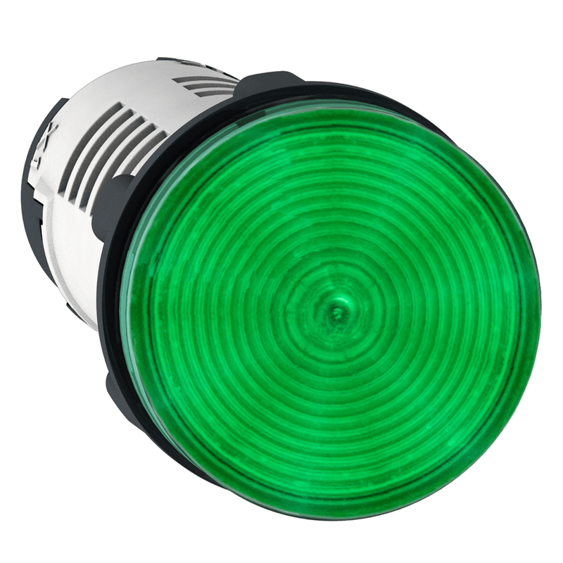 Schneider XB7EV03MP Pilot Light 22 mm Panel Mounting Hole Dia, LED, Green, XB7 PK10 - KVM Tools Inc.KV55948400