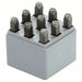 C.H. Hanson 20561 Number Set 0 thru 9 (6 doubles as 9), 3/16 in Character Ht, 2 3/8 in Shank Lg, Steel - KVM Tools Inc.KV3XFH6