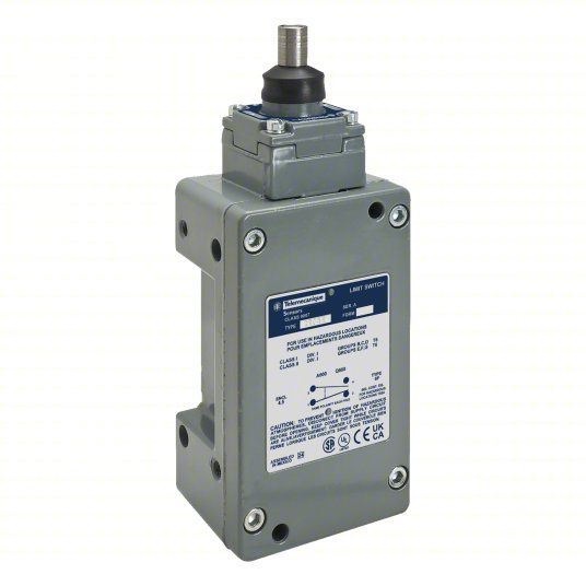Telemecanique 9007CR61R Hazardous Location Limit Switch Plunger, Metallic, 9007CR, 2NO/2NC - KVM Tools Inc.KV2UYL8