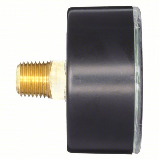 KVM Tools KV4FMC9 Commercial Pressure Gauge 0 to 300 psi, 2 in Dial, 1/4 in NPT Male, Center Back - KVM Tools Inc.KV4FMC9
