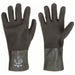 Showa 7712R Chemical Resistant Gloves 18 mil Glove Thick, 12 in Long, Grain, L Glove Size, Black, 1 PR, PK12 - KVM Tools Inc.KV5AH33