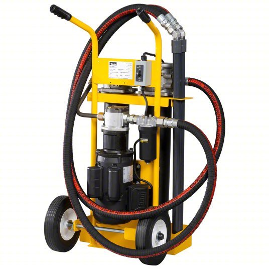 Parker 10PFCC220Q10QBVPI1 Hydraulic Oil Filter Cart 10 gpm Max Flow Rate, 150 psi Max Pressure, 1 hp Motor Horsepower - KVM Tools Inc.KV798LK4