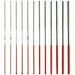 IPA 8042 Round Micro Files Round, 3 in Lg without Tang, 12 Pieces, Includes Handle - KVM Tools Inc.KV19RE91
