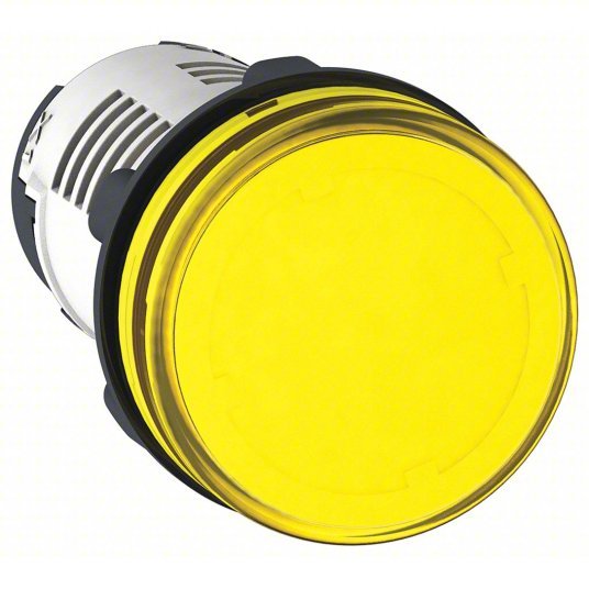 Schneider XB7EV05MP Pilot Light 22 mm Panel Mounting Hole Dia, LED, Yellow, XB7 PK10 - KVM Tools Inc.KV55WM17