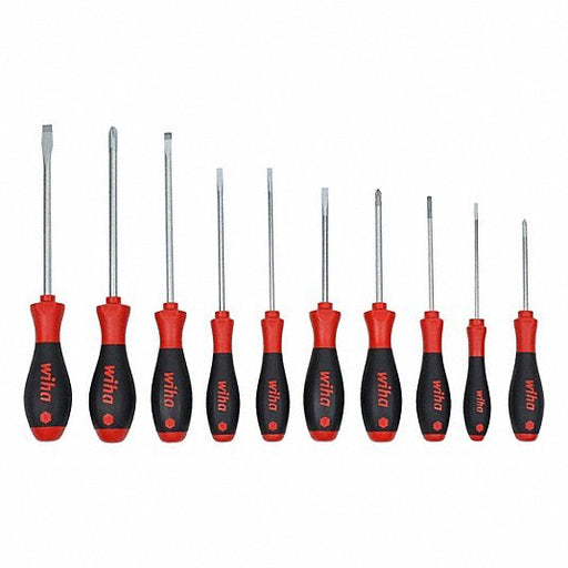 Wiha 30280 Screwdriver Set 1 - 10 Pieces, 10 Pieces, Phillips/Slotted Tip, Cushion Grip, Box - KVM Tools Inc.KV833DL9
