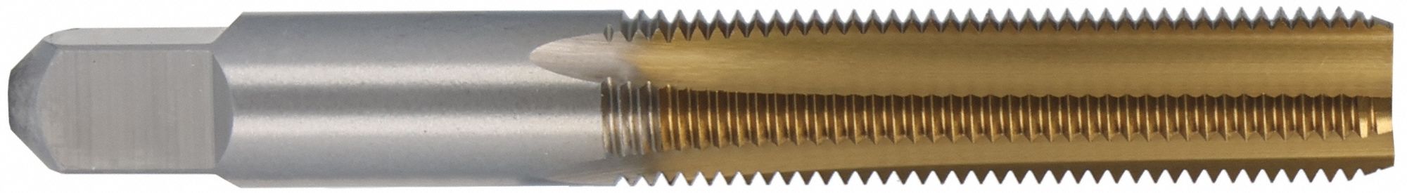 Chicago-Latrobe 305236 Straight Flute Tap, 1/4 in-28 UNF, H3 / 2B, 4 Flute, Bottoming Chamfer