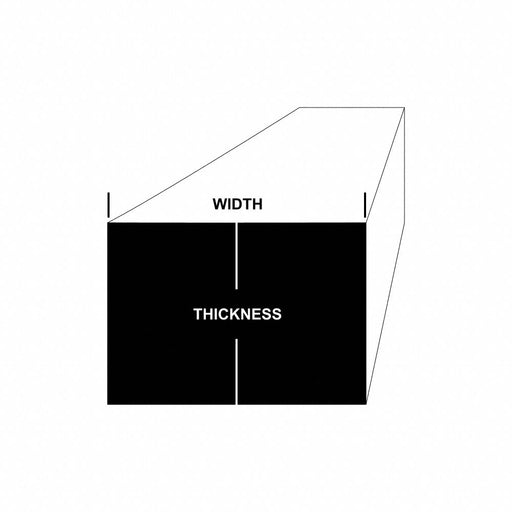Approved Vendor 101 Copper Rectangular Bar 1 x 0.5 x 12 in