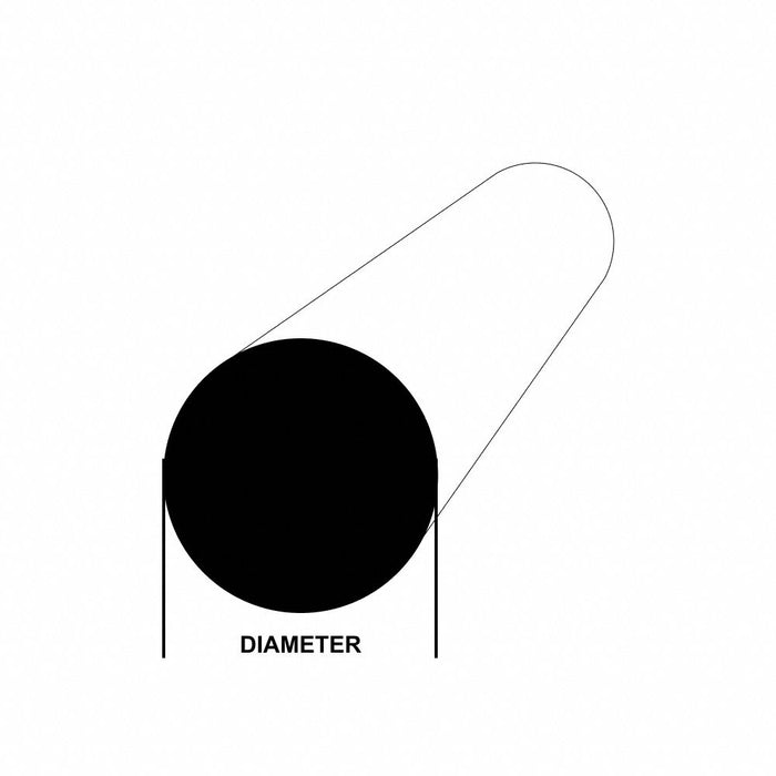 Approved Vendor 101 Copper Rod, 3 in Outside Dia, 12 in Lg