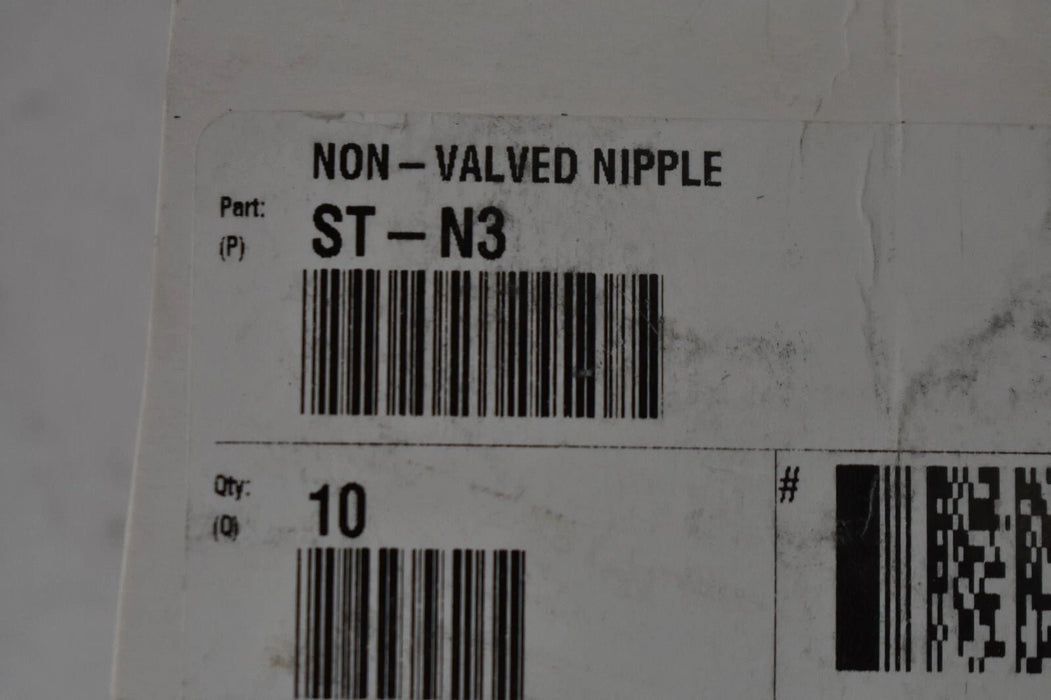 Parker ST - N3 3/8 in Non - Valved Nipple - KVM Tools Inc.KV878FC2