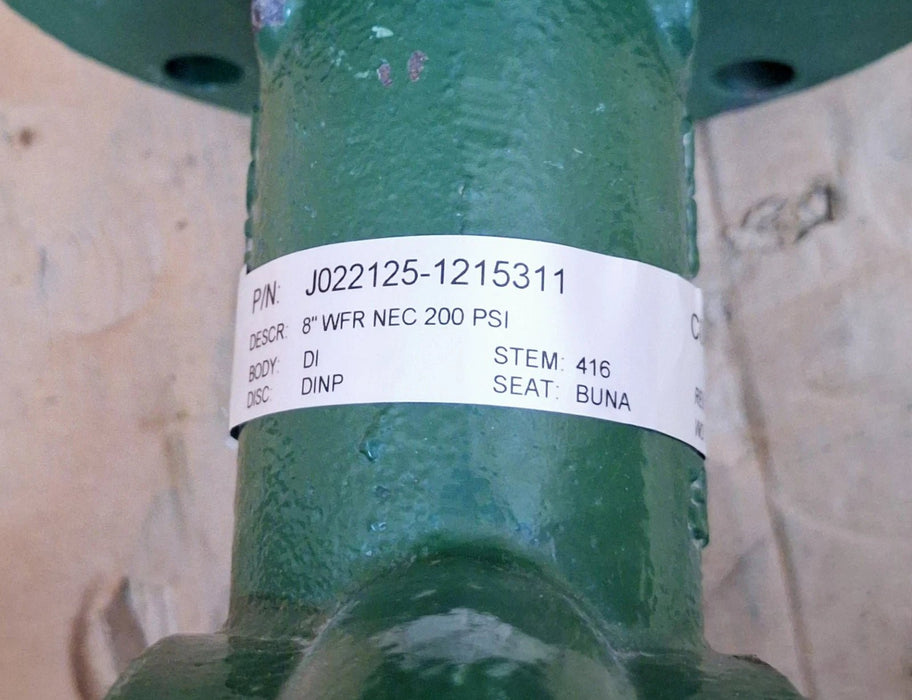 Demco J022125 - 1215311 8” WFR NEC Butterfly Valve 200 PSI - KVM Tools Inc.KVJ022125-1215311