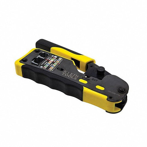 Klein VDV226 - 110 Ratchet Crimper For Pass Thru RJ - 45/RJ - 11/RJ - 12, Cat3/Cat5e/Cat6/6A, Non - Insulated - KVM Tools Inc.KV258X36