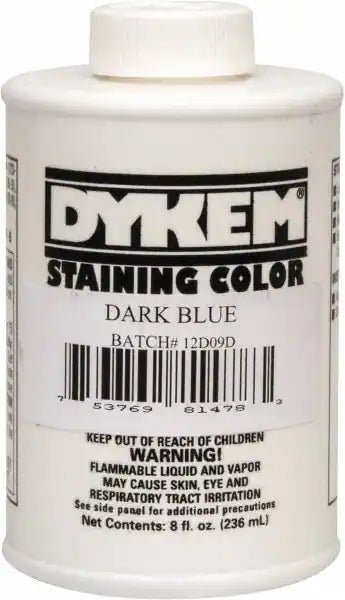 Dykem 81478 Opaque Staining Color, 8 oz, Dark Blue - KVM Tools Inc.KV02598886