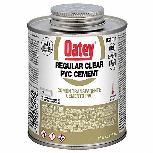 Oatey 31014 Cement, Low VOC, 16 oz., Clear - KVM Tools Inc.KV29FH98