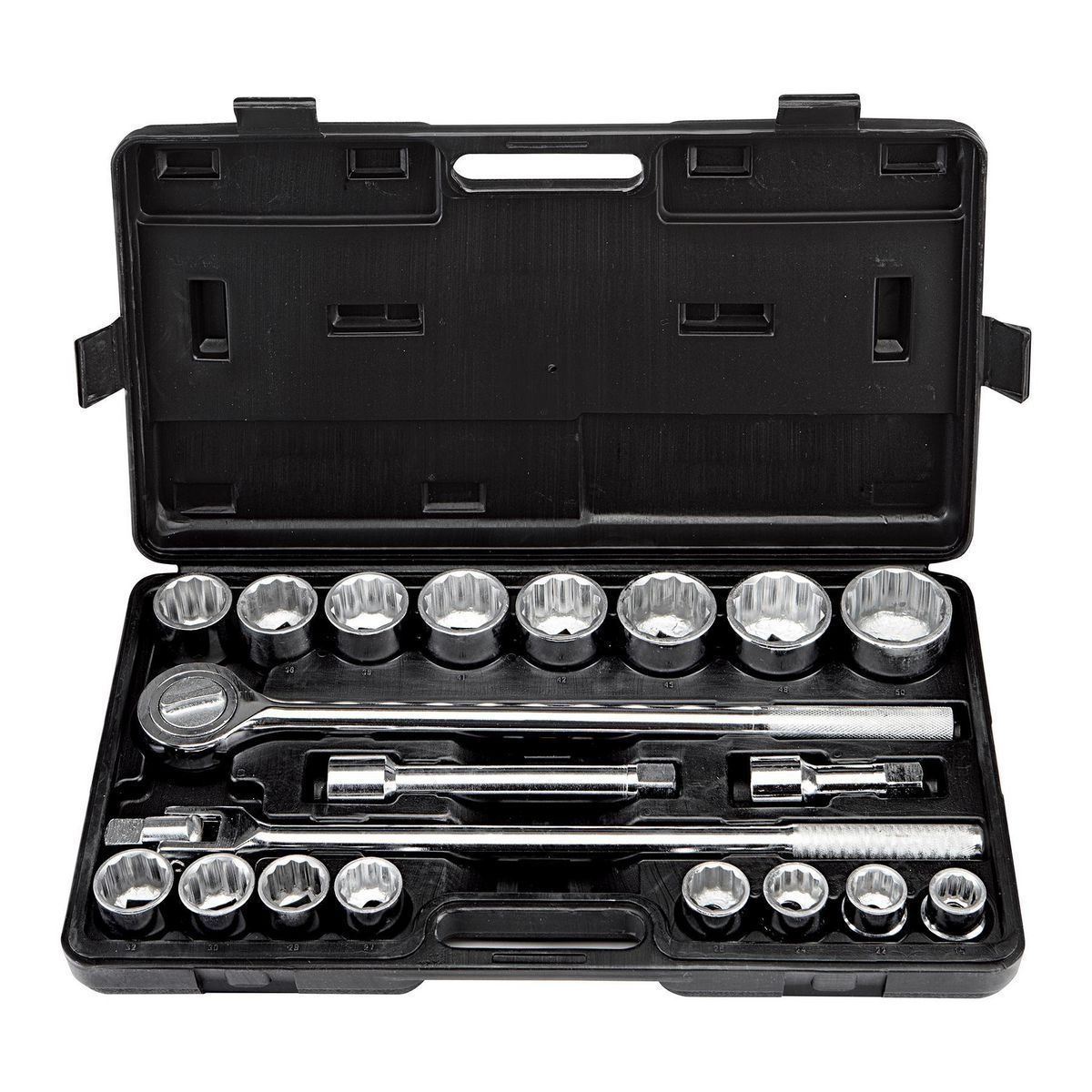 Pittsburg 5494 3/4 in. Drive Metric Jumbo Socket Set, 20-Piece — KVM ...