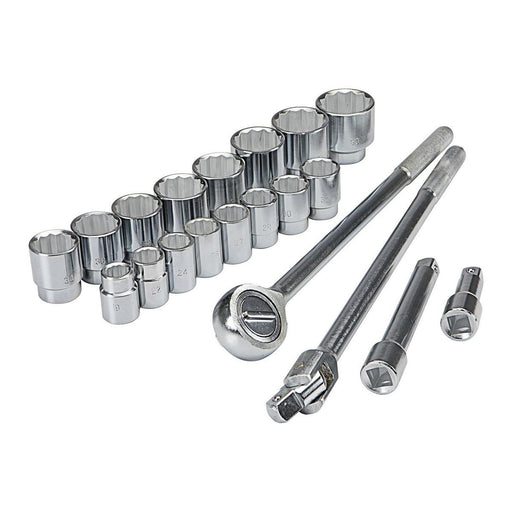 Pittsburg 5494 3/4 in. Drive Metric Jumbo Socket Set, 20-Piece - KVM Tools Inc.KVHJF5494