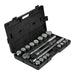 Pittsburg 5494 3/4 in. Drive Metric Jumbo Socket Set, 20-Piece - KVM Tools Inc.KVHJF5494