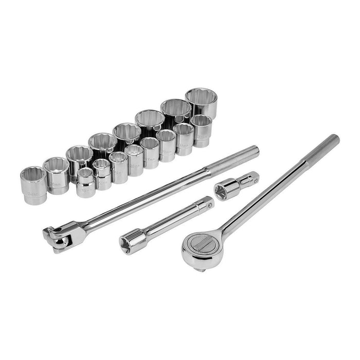 Pittsburg 5494 3/4 in. Drive Metric Jumbo Socket Set, 20-Piece - KVM Tools Inc.KVHJF5494